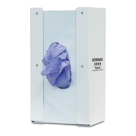 Bowman Dispensers Bowman Single Glove Box Dispenser, White Steel Cabinet Mount • 5.6"W x 3.8"D x 10"H