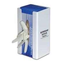 Bowman Single Glove Box Dispenser, White Sintra • 5.8"W x 4.07"D x 10.06"H