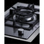 1-burner gas cooktop made in Italy w/15" wide trim kit  in stainless steel with sealed dual flame burner, cast iron grat