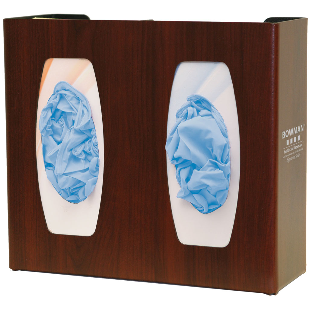 Bowman Glove Box Dispenser Divided Vertical/Horizontal Cherry ABS