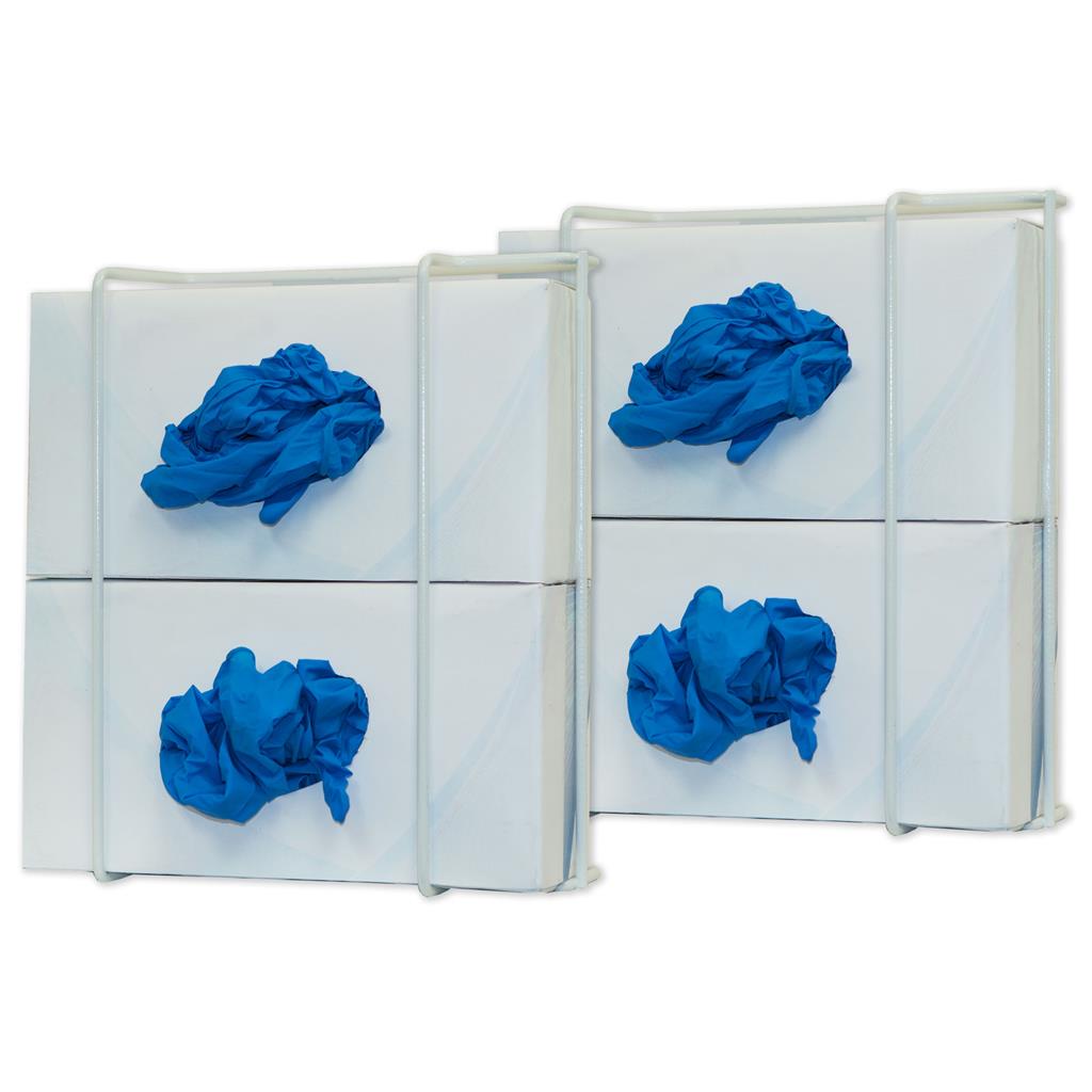 Bowman Glove Box Dispenser Vertical/Horizontal Wire White