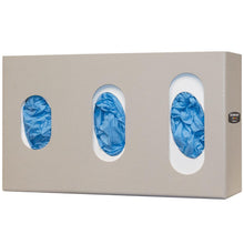 Glove Box Dispenser - Triple - Visual Size Indicators