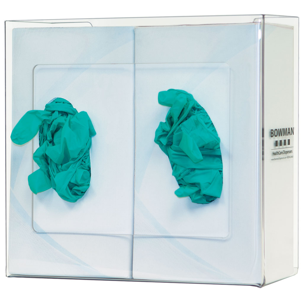 Bowman Glove Box Dispenser Vertical/Horizontal PETG Clear Secondary image