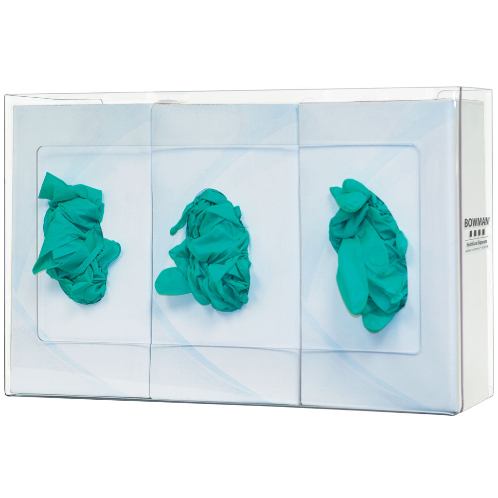 Bowman Glove Box Dispenser Vertical/Horizontal PETG Clear