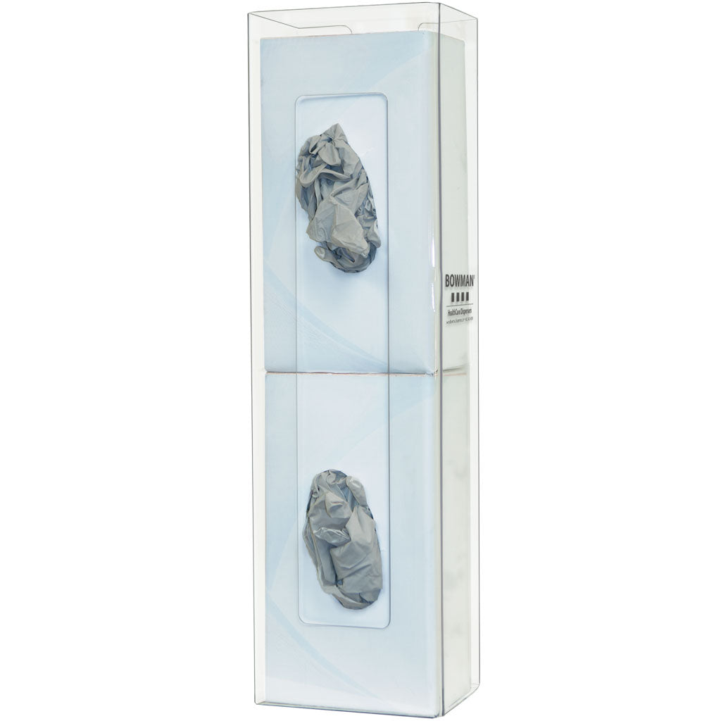 Bowman Glove Box Dispenser Vertical/Horizontal Space Saver PETG Clear Main image