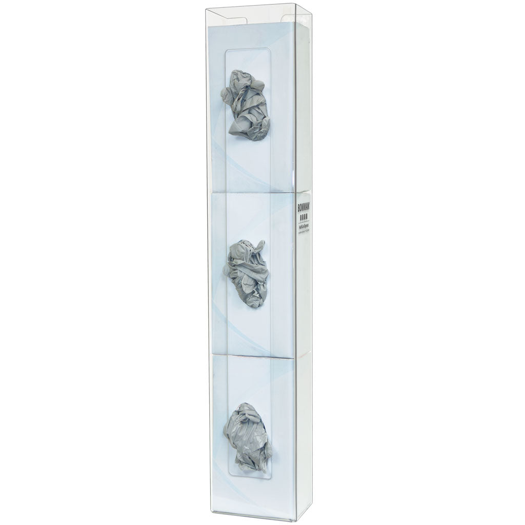Bowman Glove Box Dispenser Vertical/Horizontal Space Saver PETG Clear Secondary image