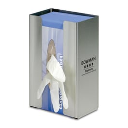 Bowman Dispensers Bowman Stainless Steel Glove Box Dispenser, Single • 6.5"W x 3.8"D x 9.96"H