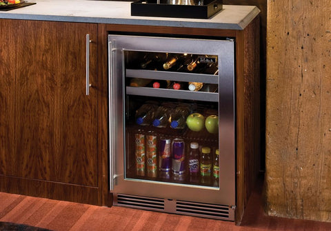 Accucold 18" deep 15" wide undercounter ADA height beverage center (Model ASDG1521LHD)