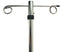 IV Pole - 2 prong  For use with Tall Overhead Monitor Shelf OHMS