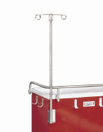 Mini24 Specialty Package including 1 ea. SIDERAIL16 Push Handle, 680401 IV Pole, O2HLDR Oxygen Tank Holder, MINI-CARDB