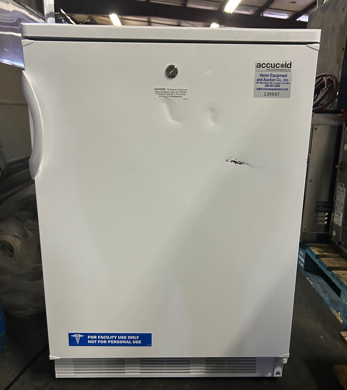 Accucold Undercounter auto defrost all-refrigerator for residential use with a customizable door front to accept