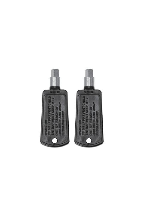 Accucold Set of two keys compatible with various Summit and Accucold refrigeration units, including model numbers