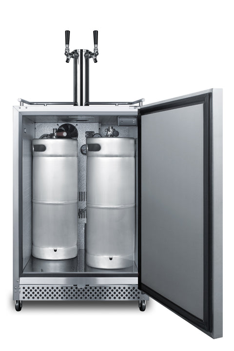 Accucold Commercially approved dual tap kit for kombucha dispensing