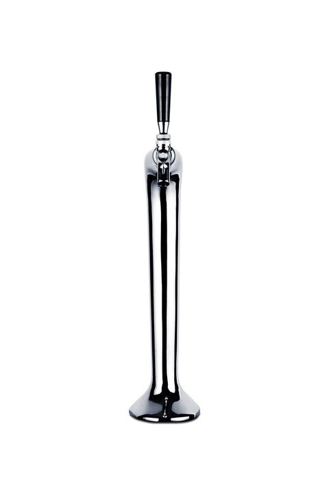 Tapping equipment with single tower in curved design
