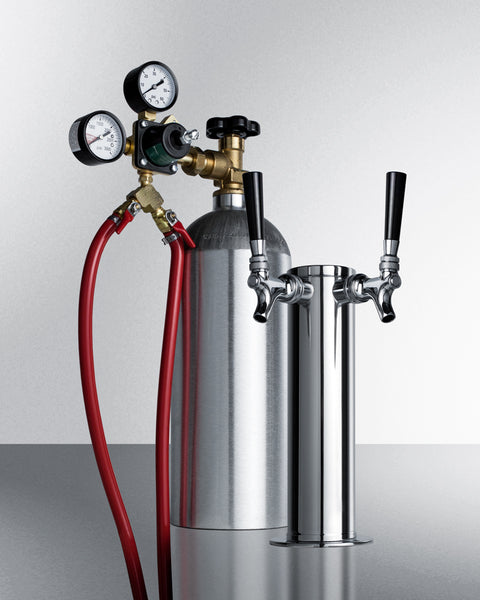 Accucold Dual tap system with CO2 and nitrogen tanks to serve both beer and cold brew coffee – KITSBCTWINCFB