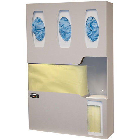 Bowman PPE Organizer Glove Wall/Door Quartz ABS Beige