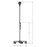 LE 50 Wide Beam - Floor Stand - specifications 2