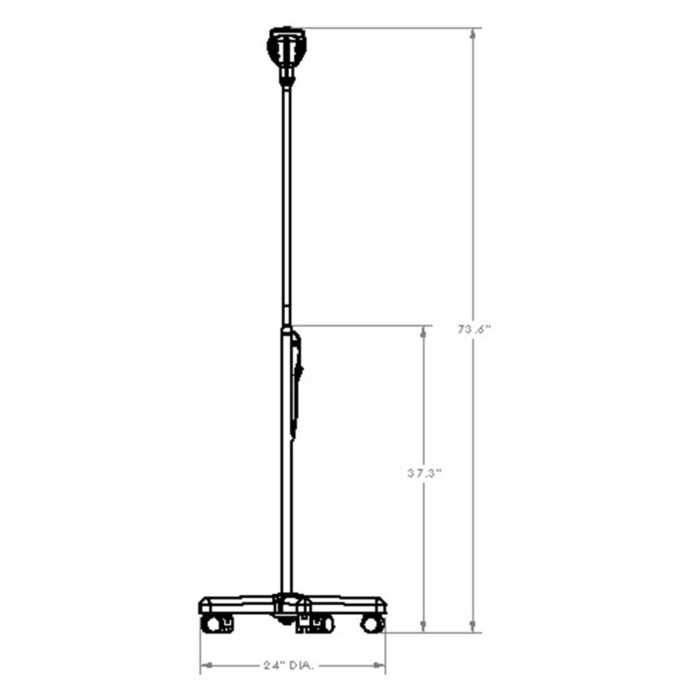 LE 50 Wide Beam - Floor Stand - specifications 2