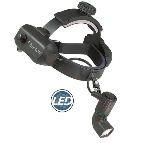 LED Headlight, Battery Pack On Headband, Complete System