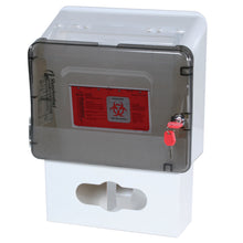 Five Quart Locking Sharps Container with Plastic Glove Box for M-Series or A-Series Carts, LKSHRPHOLD5Q-GLV