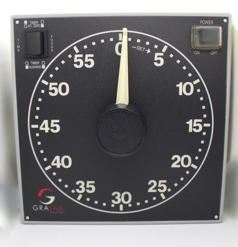 Wolf X-Ray Timer - Large Faced Analog Timer 8" diameter