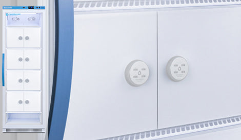 Accucold Set of 6 factory-installed lockers with combination locks inside select refrigerators