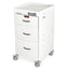 3 Drawer Infection Control Cart (Short Cabinet), Standard Package;  1-6", and 2-9" Drawers, with Key Lock. Includes Pont