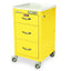 3 Drawer Specialty Package Infection Control Cart, Basic Electronic Pushbutton Lock with Key Lock Override, Factory Set