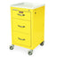 M-Series Short Isolation Mini Cart, Three Drawers, Key Lock, M3DS1824K03