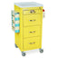 PPE Cart, 19" x 43", Custom 4 Drawer, 1 - 12", 2 -11", 1- 9",  Package includes: Top Rail, Chart Holder, Sani Tray and S