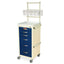 M-Series Narrow Anesthesia Cart with MD18-ANS Accessories Package, Tall, Mini Width, Six Drawers, Key Lock, M3DS1830K06+MD18-ANS
