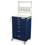M-Series Tall Anesthesia Cart with MD24-ANS Package, Medium Width, Six Drawers, E-Lock, M3DS2430E06+MD24-ANS