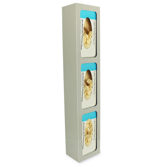 Triple Glove Box Dispenser for M-Series or A-Series Medical Carts, Vertical Mount, GLOVEBOX3VDM