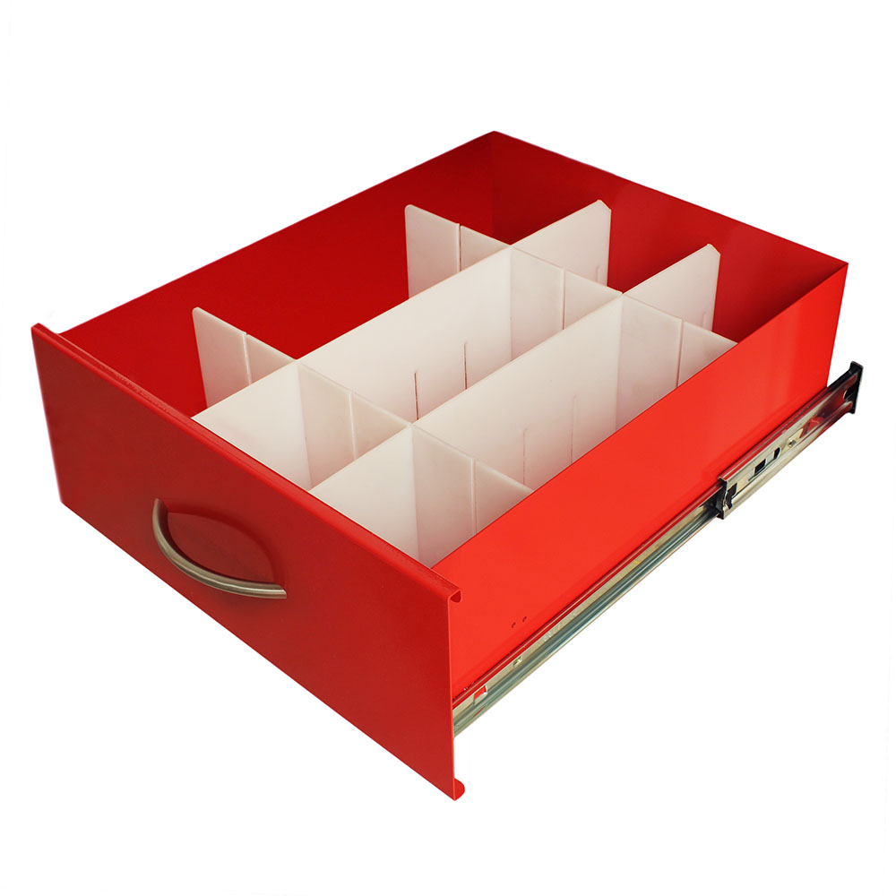 Harloff 6" Drawer Divider Set (3 long, 2 short) For MDx18 Mini-Line Carts – MD18-DIV6