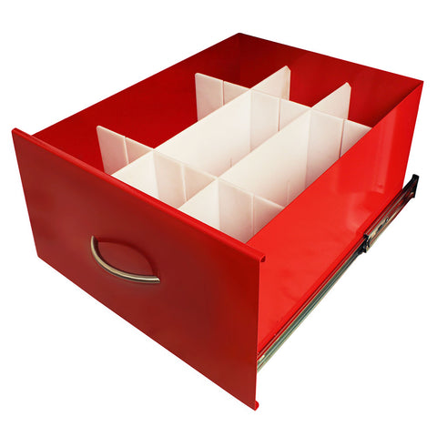 Harloff Set of 3 Drawer dividers, Front to Back, for Mxx18 cart 9 inch drawer, (Short)