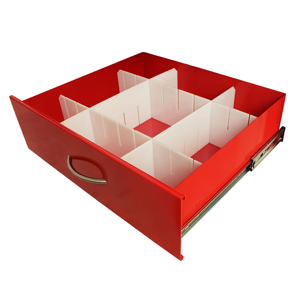 Basic MDS24 Adjustable Plastic Divider Set, 6 Inch Drawers, MD24-DIV6-B Main image