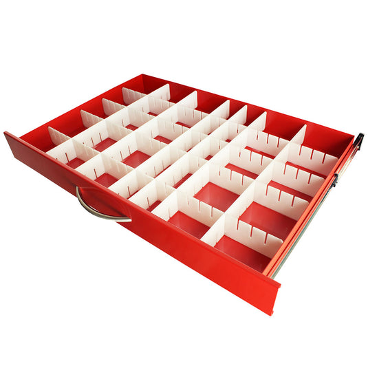 Premium MDS30 Anesthesia Package, Adjustable Plastic Divider Set, 3 Inch Drawers, MD30-DIV3-P2