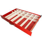 Set of 3 Drawer dividers, Left to Right, for Mxx30 cart 3 inch drawer, (Long)
