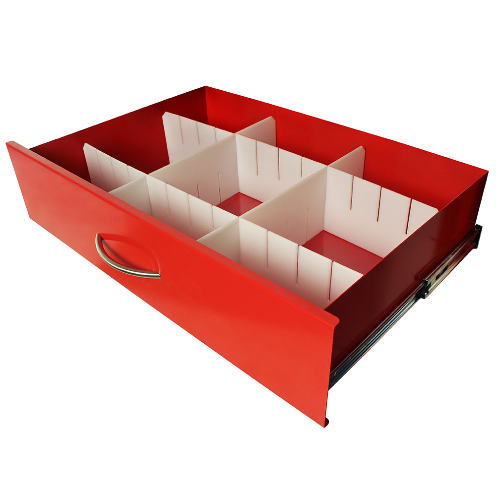 Basic MDS30 Adjustable Plastic Divider Set, 6 Inch Drawers, MD30-DIV6-B