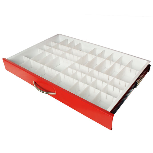 Premium MDS30 Adjustable Plastic Divider Set with Insert Tray, 3 Inch Drawers, MD30-TRAYDIV3-P1