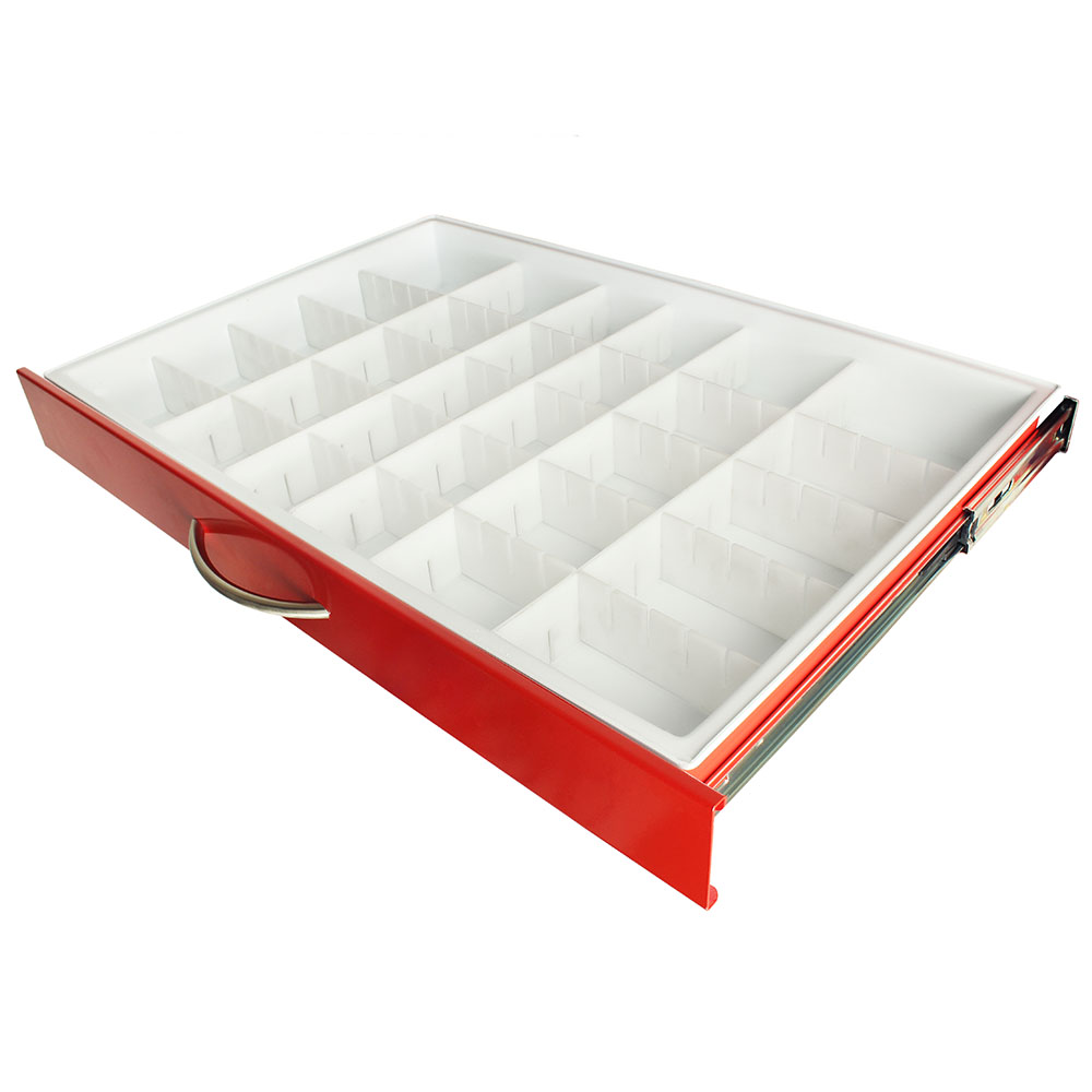 Standard MDS30 Adjustable Plastic Divider Set with Insert Tray, 3 Inch Drawers, MD30-TRAYDIV3-S