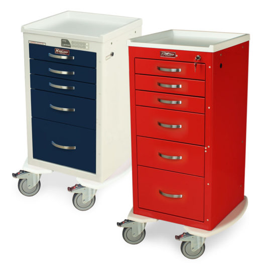 M-Series Mini Width Medical Carts, MDS18 (multiple heights and options available)