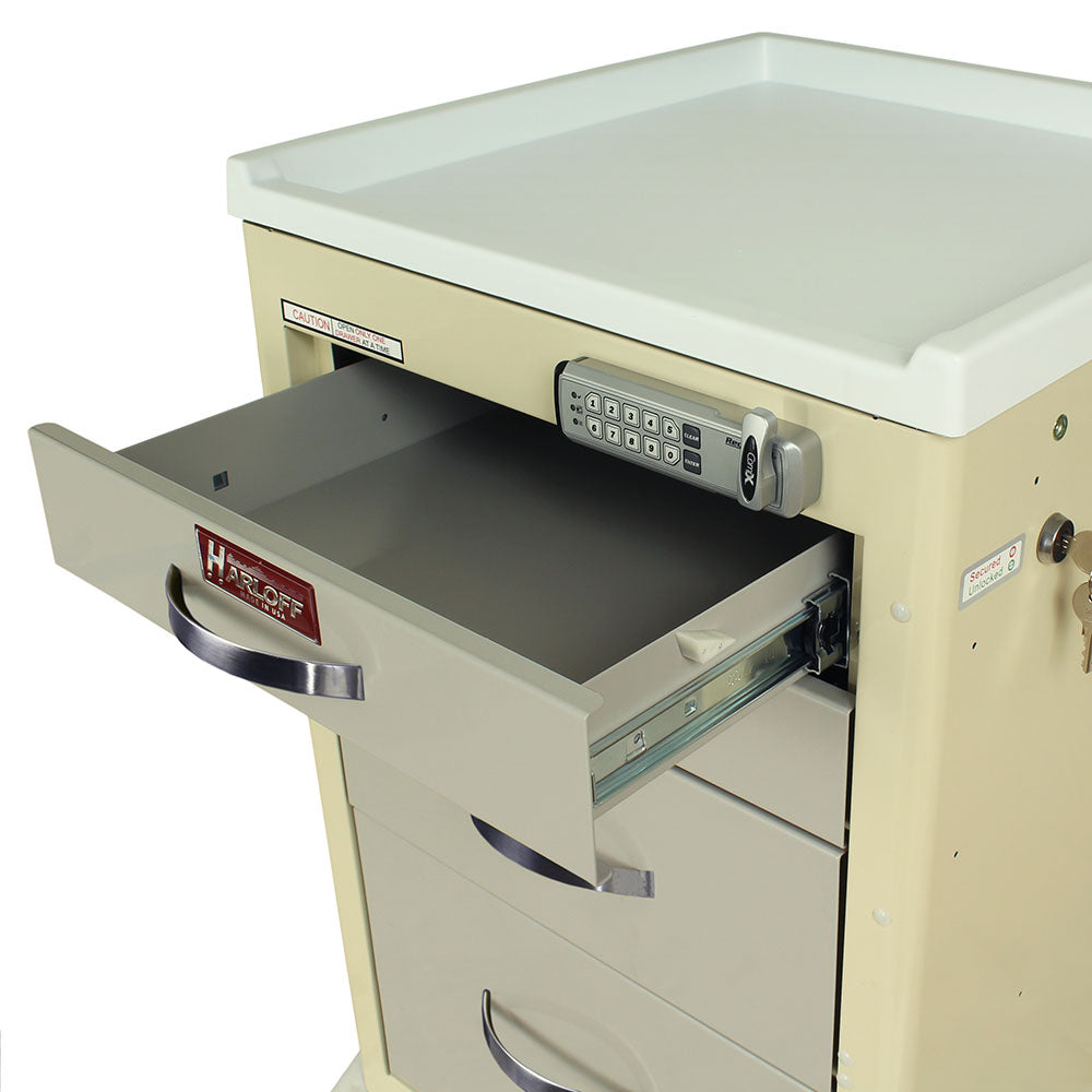 Harloff M-Series Cart - Mini Width XShort Cabinet with 21" of Vertical Drawer Space – MDS1821B07