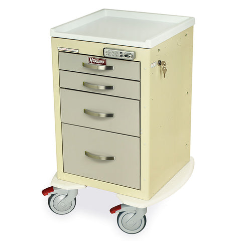 Harloff M-Series Cart - Mini Width XShort Cabinet with 21" of Vertical Drawer Space – MDS1821B04