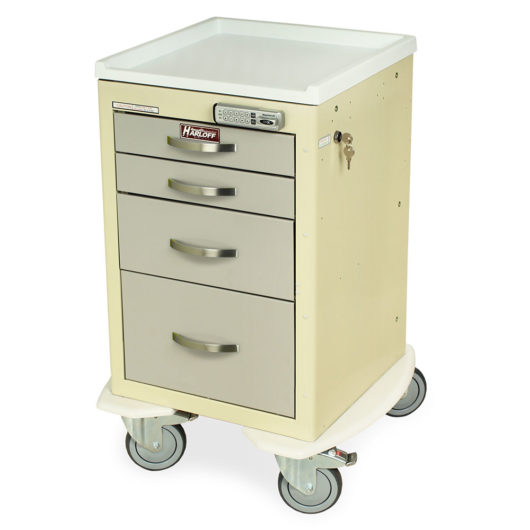 M-Series X-Short Procedure Cart, Mini Width, Four Drawers, E-Lock, MDS1821E14 Main image