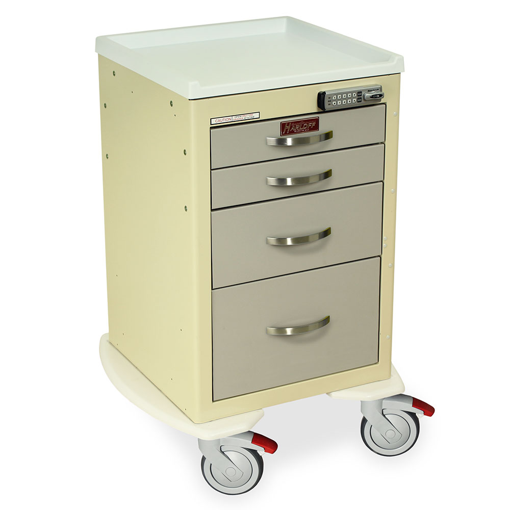Harloff M-Series Cart - Mini Width XShort Cabinet with 21" of Vertical Drawer Space – MDS1821B03 Secondary image