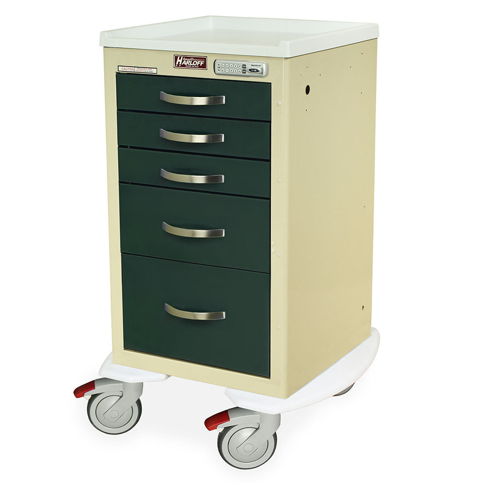 Harloff M-Series Cart - Mini Width Short Cabinet with 24" of Vertical Drawer Space – MDS1824E03