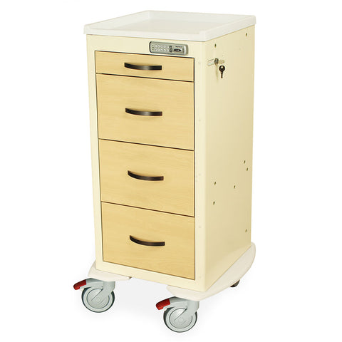 Harloff M-Series Cart - Mini Width Tall Cabinet with 30" of Vertical Drawer Space – MDS1830E04