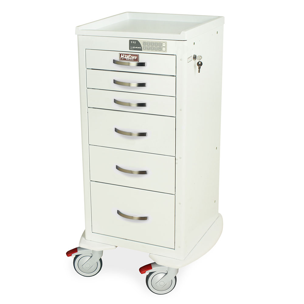 Harloff M-Series Cart - Mini Width Tall Cabinet with 30" of Vertical Drawer Space – MDS1830EKC14