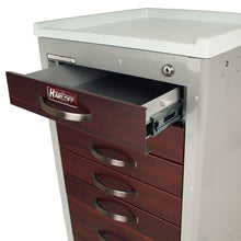M-Series Cart - Mini Width XShort Cabinet with 21" of Vertical Drawer Space, Breakaway Lock, 7 Drawers 7-3. Standard Pa